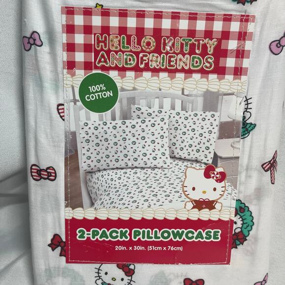 Sanrio Hello Kitty and Friends 2 Holiday Pillow cases 20inX30in -NWT - Picture 3 of 4